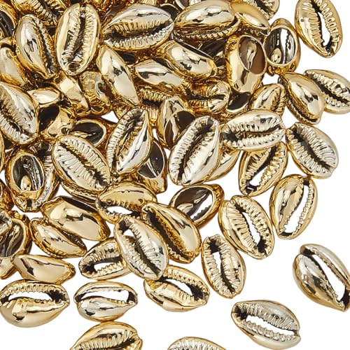 PONABEADIY 1 Box 100 Stück Vergoldete Kauri Muschelperlen Mit Offener Rückseite Natürliche Sommer Strand Meeres Ozean Spiralmuschel Plattierte Lose Perlen Großpackung Für Die Herstellung von Schmuc PONABEADIY 1 Box 100 Stück Vergoldete Kauri Muschelperlen Mit Offener Rückseite Natürliche Sommer Strand Meeres Ozean Spiralmuschel Plattierte Lose Perlen Großpackung Für Die Herstellung von Schmuc von PONABEADIY