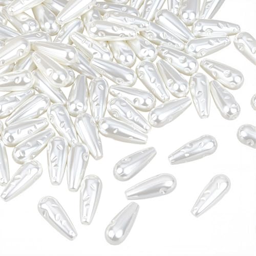 PONABEADIY 1 Box 100 Stück Weiße Tropfenförmige Perlen Aus Kunststoff Mit Loch Wassertropfen Kunstperlen Sommer Imitation Künstliche Lose Perlen Für Die Schmuckherstellung Armbänder Ohrringe DIY Baste PONABEADIY 1 Box 100 Stück Weiße Tropfenförmige Perlen Aus Kunststoff Mit Loch Wassertropfen Kunstperlen Sommer Imitation Künstliche Lose Perlen Für Die Schmuckherstellung Armbänder Ohrringe DIY Baste von PONABEADIY