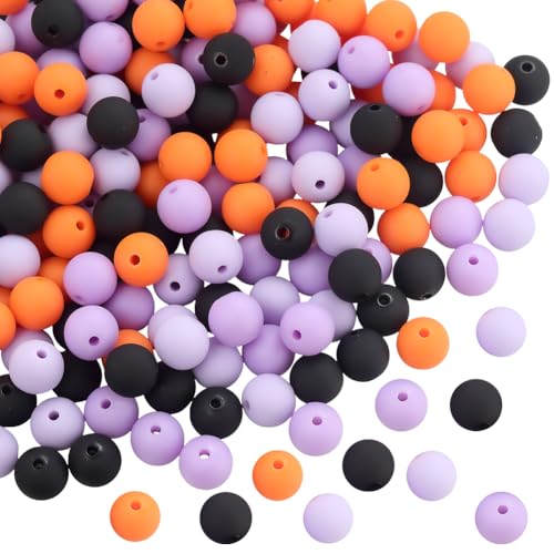 PONABEADIY 1 Box 10mm 200 Stück Halloween Perlen Aus Rundem Kunstharz Mit Löchern Matt Gefrostet Kaugummi Acryl Undurchsichtig Lose Abstandsperlen Großpackung Für Die Herstellung von Schmuck Ohrringe PONABEADIY 1 Box 10mm 200 Stück Halloween Perlen Aus Rundem Kunstharz Mit Löchern Matt Gefrostet Kaugummi Acryl Undurchsichtig Lose Abstandsperlen Großpackung Für Die Herstellung von Schmuck Ohrringe von PONABEADIY