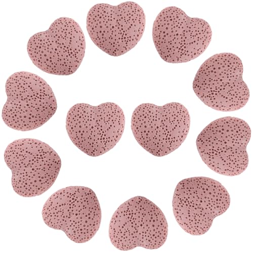 PONABEADIY 1 Box 24 Stück Rosa Herzförmige Lavasteinperlen Natürlicher Vulkanstein Diffusor Für Ätherische Öle Chakra Edelstein Valentinstags Abstandshalter Lose Perlen Großpackung Für Schmuckherstell PONABEADIY 1 Box 24 Stück Rosa Herzförmige Lavasteinperlen Natürlicher Vulkanstein Diffusor Für Ätherische Öle Chakra Edelstein Valentinstags Abstandshalter Lose Perlen Großpackung Für Schmuckherstell von PONABEADIY