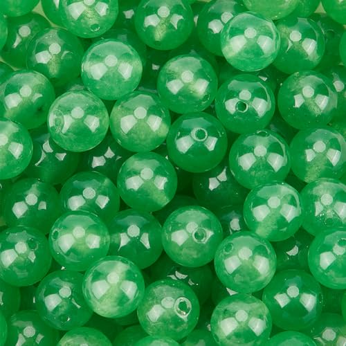 PONABEADIY 1 Box 8mm 120 Stück Lindgrüne Jade Runde Perlen Mit Löchern Edelsteinkristall Polierter Stein Glatter Loser Abstandshalter Großpackung Für Schmuckherstellung Ohrringe Armbänder Halsketten PONABEADIY 1 Box 8mm 120 Stück Lindgrüne Jade Runde Perlen Mit Löchern Edelsteinkristall Polierter Stein Glatter Loser Abstandshalter Großpackung Für Schmuckherstellung Ohrringe Armbänder Halsketten von PONABEADIY