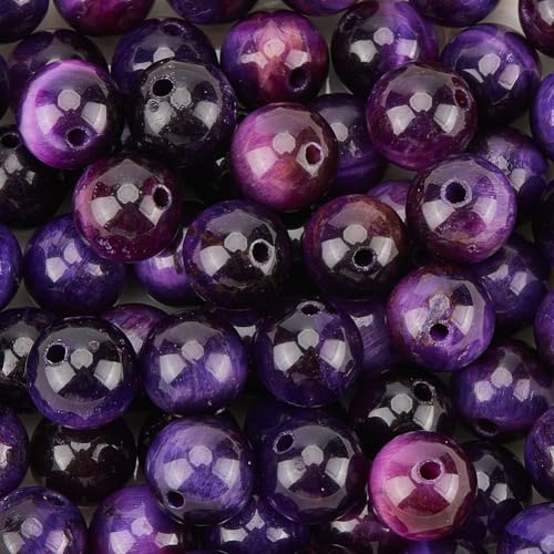 PONABEADIY 1 Box 8mm 60 Stück Violette Tigerauge Perlen Mit Loch Natürlicher Runder Edelstein Glatt Poliert Lose Abstandshalter Charm Perle Großpackung Für Schmuckherstellung Ohrringe Armbänder Halsk PONABEADIY 1 Box 8mm 60 Stück Violette Tigerauge Perlen Mit Loch Natürlicher Runder Edelstein Glatt Poliert Lose Abstandshalter Charm Perle Großpackung Für Schmuckherstellung Ohrringe Armbänder Halsk von PONABEADIY