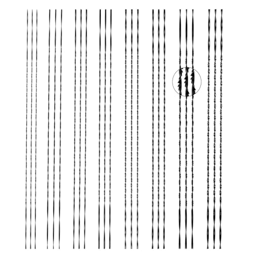 24 Stück Laubsägeblatt 130mm Spirallaubsägeblätter, Dekupiersägeblätter Nr. 1/2/3/4/5/6/7/8, Kohlenstoffstahl Laubsäge Laubblatt Scrubsägeblätter für Holz Kunststoff Metall von PONGH
