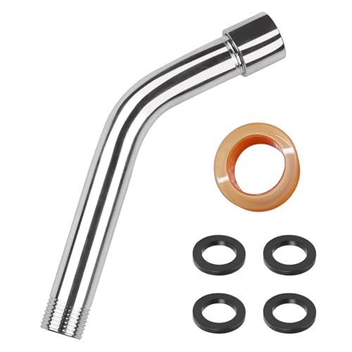 Duschkopf Verlängerung, Brausearm Wandmontierte Edelstahl Handbrause Verlängerung, Duschstangen Duschverlängerungsrohr für Duschkopf G1/2” Gewinde Duschkopf Badzimmer von PONGH