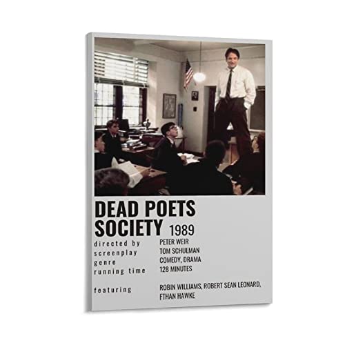 Filmposter "Dead Poets Society Minimalistisches Polaroid-Filmposter, Ästhetik für Raummalerei, Leinwandkunst, 30 x 45 cm von PONINI