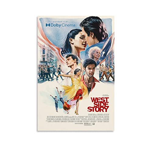 Movie West Side Story Vintage-Poster, Meditation, Studiozimmer, Wandkunst, ästhetische Dekoration, 40 x 60 cm von PONINI
