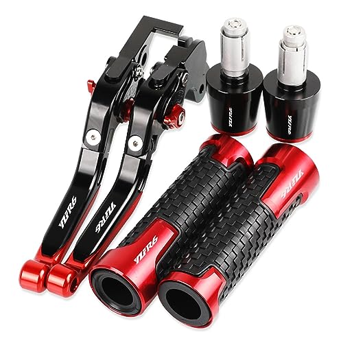 PONNYC Motorrad Bremskupplungshebel Lenker Handgriffe Enden Für Y&amaha YZFR6 YZF-R6 YZF R6 1999 2000 2001 2002 2003 2004 Bremshebel Kupplungshebel (Color : 17) von PONNYC
