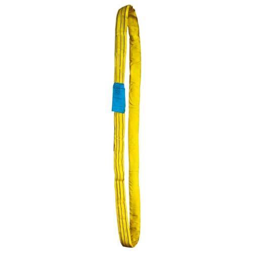 PONSA. 3t-1m Rundschlinge 1m Nutzlänge (2m Umfang) – 3000kg Tragkraft – EN 1492-2 – Hebeschlinge Polyester mit PONSAGARD Schnittschutz & Abriebschutz – inkl. Zertifikat & Anleitung – Made in EU von PONSA