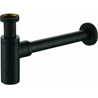 Standard-Siphon in mattschwarzem, rundem Modell Ercos BTSCAKVR40 matt-schwarz - matt-schwarz von ERCOS