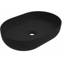 Ponsi - 416x600 mm ovale Arbeitsplatte Waschbecken in mattschwarz Ercos Musa BLCERNMUSA0002 matt-schwarz Ponsi - 416x600 mm ovale Arbeitsplatte Waschbecken in mattschwarz Ercos Musa BLCERNMUSA0002 matt-schwarz von PONSI