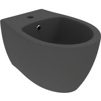 Hängendes Bidet aus mattschwarzer Keramik mit einer Länge von 51 cm Ercos Kite BCKTEKBIDE0001 matt-schwarz von PONSI