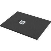 Duschwanne in schwarzer Steinoptik mit den Maßen 70x90 cm Ercos Stone BPMARKSTON7090 Schwarz von PONSI