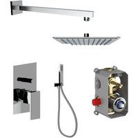 Set doccia modello quadro in colore cromo Ercos Italia R BNKISC0009 Chrom von PONSI
