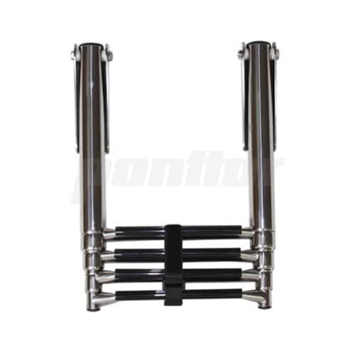 PONTTOR Teleskop Badeleiter, Edelstahl A4, Bootsleiter zur Badeplattform, 4 Stufen, für Boot Yacht Schiff, Poolleiter, Schwimmbadleiter, Bootsleiter PONTTOR Teleskop Badeleiter, Edelstahl A4, Bootsleiter zur Badeplattform, 4 Stufen, für Boot Yacht Schiff, Poolleiter, Schwimmbadleiter, Bootsleiter von PONTTOR