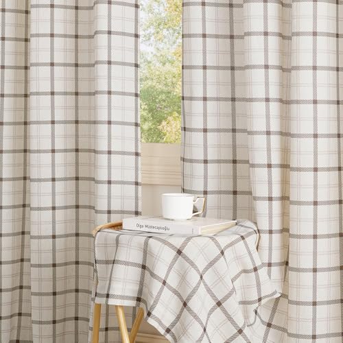 PONY DANCE Boho Vorhang Leinen Wohnzimmer Gardinen mit Muster Ösenschal 2er Set H 245 x B 132 cm Leinenoptik Gardinen Halbtransparent Boho Leinenvorhänge mit Ösen, Weiß PONY DANCE Boho Vorhang Leinen Wohnzimmer Gardinen mit Muster Ösenschal 2er Set H 245 x B 132 cm Leinenoptik Gardinen Halbtransparent Boho Leinenvorhänge mit Ösen, Weiß von PONY DANCE