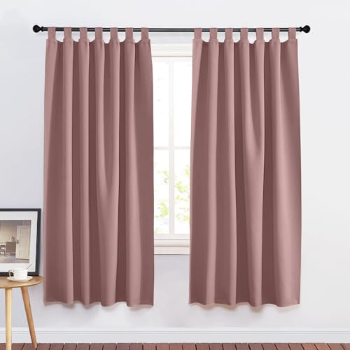 PONY DANCE Gardinen Kinderzimmer Mädchen Schlaufengardinen 2er Set Blickdichte Vorhänge Altrosa Schlaufengardinen Wohnzimmer Thermovorhang Kälteschutz, H 175 x B 140 cm PONY DANCE Gardinen Kinderzimmer Mädchen Schlaufengardinen 2er Set Blickdichte Vorhänge Altrosa Schlaufengardinen Wohnzimmer Thermovorhang Kälteschutz, H 175 x B 140 cm von PONY DANCE