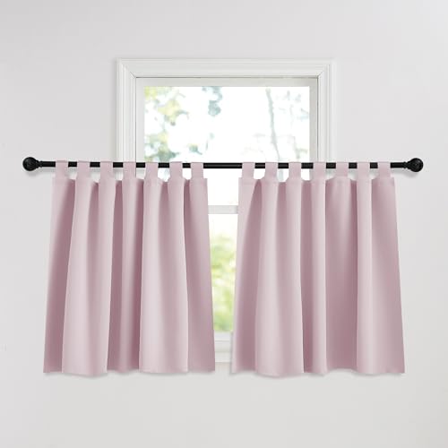 PONY DANCE Küchengardinen Hellpink Vorhang Kinderzimmer Mädchen Kurze Scheibengardinen Blickdicht Fenstergardinen mit Schlaufen Verdunklungsvorhänge 2er Set H 90 x B 140 cm PONY DANCE Küchengardinen Hellpink Vorhang Kinderzimmer Mädchen Kurze Scheibengardinen Blickdicht Fenstergardinen mit Schlaufen Verdunklungsvorhänge 2er Set H 90 x B 140 cm von PONY DANCE