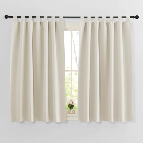 PONY DANCE Kinderzimmer Vorhänge Hellbeige Thermovorhang Kälteschutz Kurze Gardinen mit Schlaufen Verdunklungsvorhänge Wohnzimmer Schlaufenschal 2er Set H 137 x B 140 cm PONY DANCE Kinderzimmer Vorhänge Hellbeige Thermovorhang Kälteschutz Kurze Gardinen mit Schlaufen Verdunklungsvorhänge Wohnzimmer Schlaufenschal 2er Set H 137 x B 140 cm von PONY DANCE
