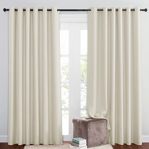PONY DANCE Ösen Gardinen für Große Fenster Verdunkelungsvorhang Extra Breite Vorhänge für Wohnzimmer/Schlafzimmer Thermogardinen Hitzeschutz, Hellbeige, H 210 x B 200 cm PONY DANCE Ösen Gardinen für Große Fenster Verdunkelungsvorhang Extra Breite Vorhänge für Wohnzimmer/Schlafzimmer Thermogardinen Hitzeschutz, Hellbeige, H 210 x B 200 cm von PONY DANCE