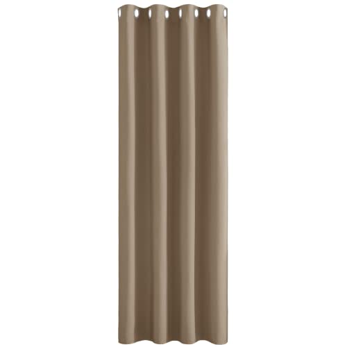 PONY DANCE Blickdichter Vorhang Ösenschal 1 Stück H 260 x B 140 cm Thermo Vorhang gegen Kälte Verdunkelungsvorhang mit Ösen Gardinen Wohnzimmer Modern, Cappuccino PONY DANCE Blickdichter Vorhang Ösenschal 1 Stück H 260 x B 140 cm Thermo Vorhang gegen Kälte Verdunkelungsvorhang mit Ösen Gardinen Wohnzimmer Modern, Cappuccino von PONY DANCE