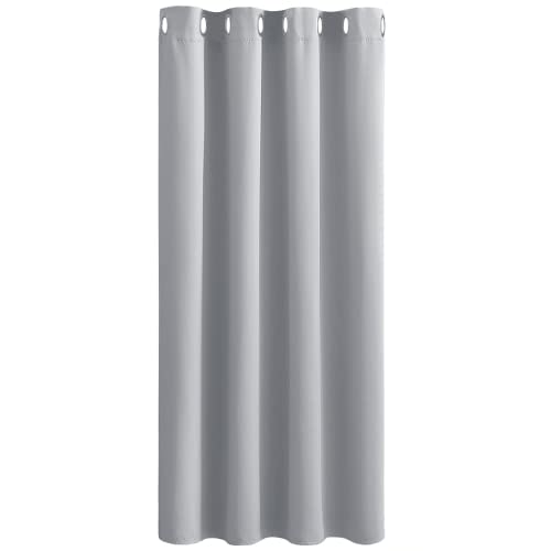 PONY DANCE Vorhang Blickdicht Kurz Wohnzimmer Gardinen mit Ösen Thermo Vorhänge gegen Hitze Verdunkelungsvorhang Kinderzimmer 1 Stück H 145 x B 140 cm, Silbergrau PONY DANCE Vorhang Blickdicht Kurz Wohnzimmer Gardinen mit Ösen Thermo Vorhänge gegen Hitze Verdunkelungsvorhang Kinderzimmer 1 Stück H 145 x B 140 cm, Silbergrau von PONY DANCE