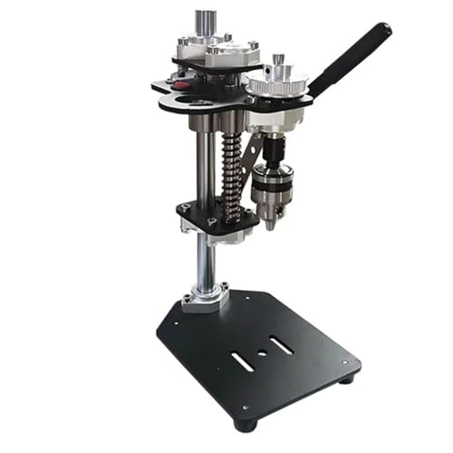 Home Kleine Micro Tischbohrmaschine Desktop Mini Tragbare Halterung Desktop AC Präzision DIY Variable Geschwindigkeit Bohrmaschine,Kraft Stark(ME18K) von POOIQX