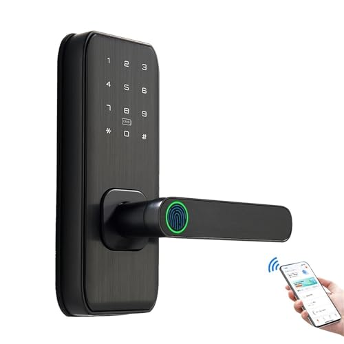 Intelligentes Fingerabdruck-Passwort, RFID-Riegelschloss for Holztüren im Innenbereich,Korrosionsbeständig von POOIQX