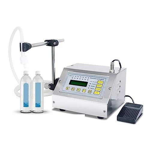Kleine GFK-160A 5-3500 ml Digitale Steuerung Flüssigkeit Saft Wasser Flüssigkeit Füllmaschine Dosierfüller Flasche Mit Pedal ,Präzise Quantifizierung von POOIQX