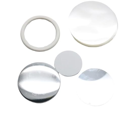 POOIQX 58MM 100sets Spiegel Abzeichen Pin Button Maker Teile DIY Abzeichen Set Blank Button Teil, Knopfherstellungsset POOIQX 58MM 100sets Spiegel Abzeichen Pin Button Maker Teile DIY Abzeichen Set Blank Button Teil, Knopfherstellungsset von POOIQX