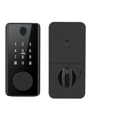 Smart Remote Control Fingerabdruck-Passwortkarte US Deadbolt Automatic Latch Lock,Korrosionsbeständig von POOIQX