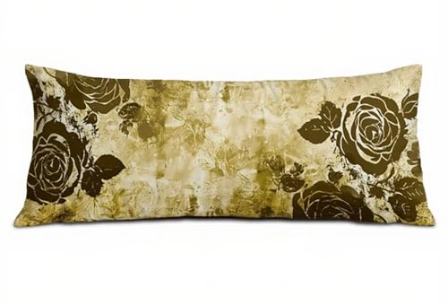 Seitenschläferkissen Bezug 30 x 90, Abstrakt Kissenbezug 30x90 cm Seitenschläferkissen, Samt Atmungsaktiv und Weich Schwangerschaftskissen Rose, für Sofa Schlafzimmer Deko Wohnzimmer, Geschenke B-2675 Seitenschläferkissen Bezug 30 x 90, Abstrakt Kissenbezug 30x90 cm Seitenschläferkissen, Samt Atmungsaktiv und Weich Schwangerschaftskissen Rose, für Sofa Schlafzimmer Deko Wohnzimmer, Geschenke B-2675 von POOJNNPP