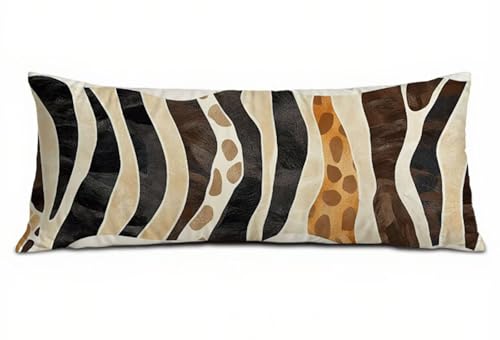 Seitenschläferkissen Bezug 30 x 90, Einfachheit Kissenbezug 30x90 cm Seitenschläferkissen, Samt Atmungsaktiv und Weich Schwangerschaftskissen Leopardenmuster, für Schlafzimmer Deko Wohnzimmer B-2499 Seitenschläferkissen Bezug 30 x 90, Einfachheit Kissenbezug 30x90 cm Seitenschläferkissen, Samt Atmungsaktiv und Weich Schwangerschaftskissen Leopardenmuster, für Schlafzimmer Deko Wohnzimmer B-2499 von POOJNNPP