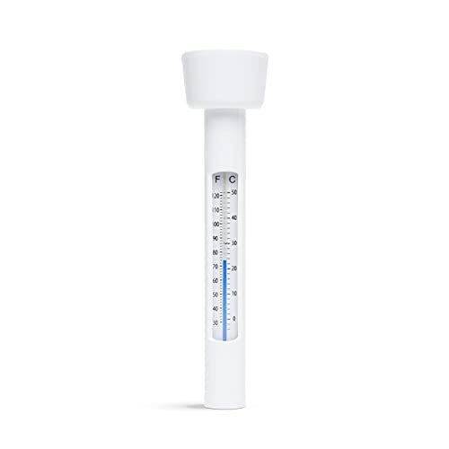 Thermometer Pool Schwimmbad Planschbecken Poolthermometer Wassertemperatur (Weiß) von POOL DREYER