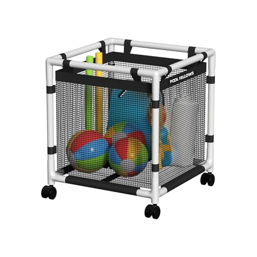 POOL FELLOWS Pool-Aufbewahrungsbehälter, 170 Liter, 62 x 62 x 67 cm,Halter für Nudeln, Spielzeug, Schwimmer, Handtücher, Netz-Organizer für Schwimmausrüstung, Mini-Stil POOL FELLOWS Pool-Aufbewahrungsbehälter, 170 Liter, 62 x 62 x 67 cm,Halter für Nudeln, Spielzeug, Schwimmer, Handtücher, Netz-Organizer für Schwimmausrüstung, Mini-Stil von POOL FELLOWS