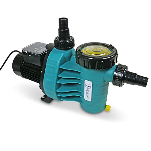 Aqua Plus 8 TIMER - POOL Total Edition mit integrierter Zeitschaltung - 8 m³/h Leistung für Pools bis 40.000 l Wasserinhalt - Selbstansaugend Salzwasserbeständig Laufruhig Servicefreundlich von POOL Total