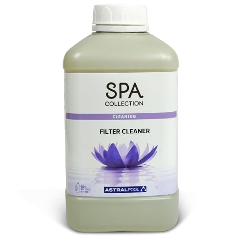Astral Pool SPA Collection Filter Reiniger 1 l - Kartuschenreiniger - Für Whirlpool Filterkartuschen - Verlängert die Lebensdauer - Inkl. Dosierkappe von POOL Total