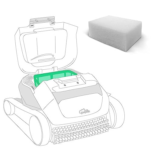 Feinfilter Flux - Ersatzfilter für vollautomatische Poolroboter Dolphin E10 E20 E25 - Auswaschbar - Qualitativ hochwertiges Filtermaterial 1 Stück von POOL Total