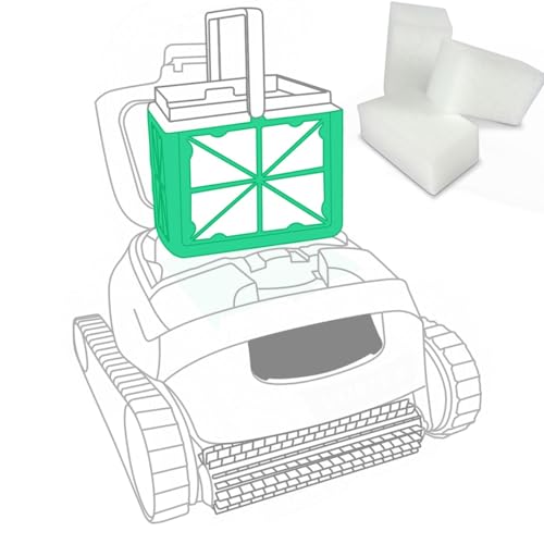 Feinfilter Flux - Ersatzfilter für vollautomatischen Poolroboter Dolphin Liberty 200 - Auswaschbar - Qualitativ hochwertiges Filtermaterial (3 Stück) von POOL Total
