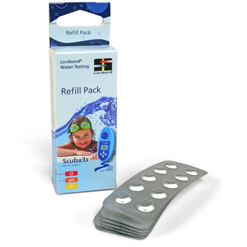 Lovibond SCUBA 3s + II Refill Pack – 60 Tabletten für elektronische Pooltester – Chlor pH-Wert & Brom messen – Wasseranalyse für Pools & Spas von POOL Total