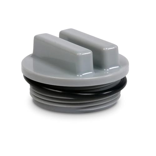 POOL Total 1,5 Zoll Winterverschluss grau mit O-Ring – Effektiver Winterstopfen für Einströmdüsen – Sicherer Frostschutz und zuverlässige Abdichtung für Pools (1x Stück) von POOL Total