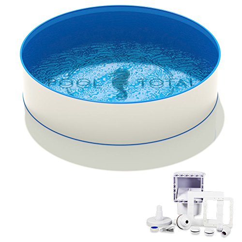 POOL Total Aufstellbecken Set Basic Ø 3,00 x 0,90m Folie 0,6mm/ Pool/Swimmingpool/Schwimmbecken von POOL Total
