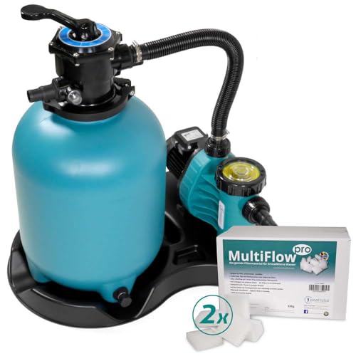 POOL Total Sandfilteranlage Brillant Ø 400 inkl. MultiFlow Filtermaterial - Selbstansaugende AquaPlus 6 Filterpumpe - Filterkessel - 6-Wege Top-Mount Rückspülventil Edition POOL Total Sandfilteranlage Brillant Ø 400 inkl. MultiFlow Filtermaterial - Selbstansaugende AquaPlus 6 Filterpumpe - Filterkessel - 6-Wege Top-Mount Rückspülventil Edition von POOL Total