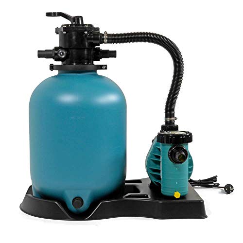 POOL Total Sandfilteranlage Brillant Ø 400 - Selbstansaugende AquaPlus 8 Filterpumpe - Filterkessel - 6-Wege Top-Mount Rückspülventil Edition von POOL Total