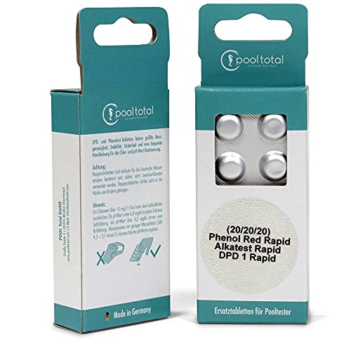 POOL Total Set> Refill-Pack für Tester Chlor, pH + Alkalinität (3X 40 Tabl.) von POOL Total