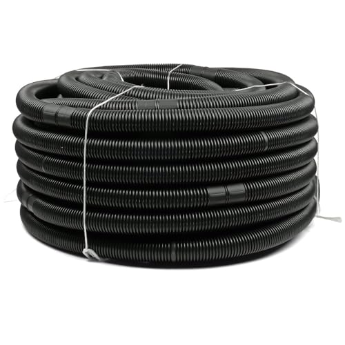 Poolschlauch 30 m Solar - UV-beständig & flexibel - 38 mm Durchmesser - Schwarzer Solarschlauch für effiziente Poolheizung von POOL Total