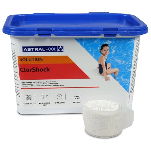 Astral Pool Rapid Chlor Plus 1kg - Schnelllösliches Chlor - Granulat für Schockbehandlung und Schnelldesinfektion von POOL Total