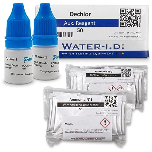 Pool Reagenz-Set - Messung von Harnstoff/Urea im Poolwasser - Für PoolLab 2.0 & PrimeLab - Nicht für manuelle Schütteltester! - Made in Germany von POOL Total
