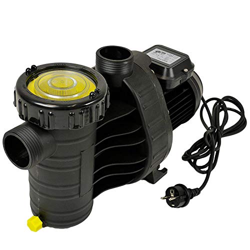 Selbstansaugende Aqua Plus 6 Filterpumpe mit 6 m³/h Umwälzleistung - Made in Germany, leise & korrosionsbeständig - Für Pools bis 30 m³ - 230 V - IPX4 von POOL Total