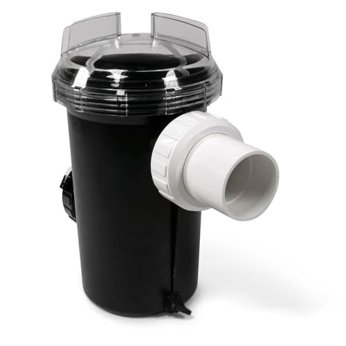 Vorfilter Ø 50 mm x 1,5" AG - Poolpumpe Vorfilter - Filterkorb herausnehmbar - Transparenter Deckel - 50 mm Klebemuffe - 1,5" Außengewinde von POOL Total