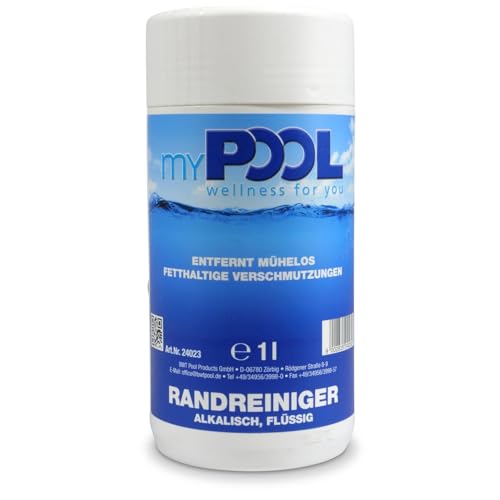 myPOOL Steinlöser Kalkex Saurer Reiniger 1l - Beseitigt rasch und schonend Kalkablagerungen Rostflecken und Algenrückstände - Für Poolbecken Fliesen und Kunststoffoberflächen von POOL Total